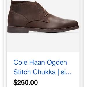 cole haan ogden stitch chukka ii